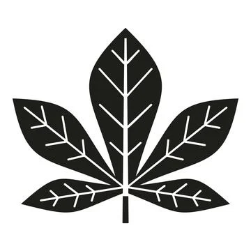 Chestnut tree leaf growing icon symbolizing nature イラスト素材