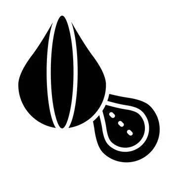 Chestnut Vector Icon Design Illustration Stock Illustration