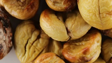 Chestnuts cooked in the oven Stock Footage 95704002