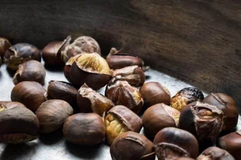 Chestnuts roasted Stock Photos