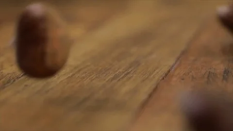 Chestnuts Rolling Closeup Stock Footage 99163576