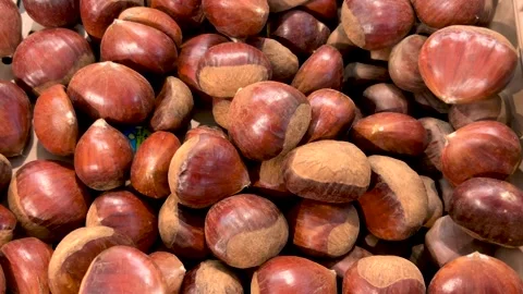 Chestnuts seen from above. Stock Footage 289023121