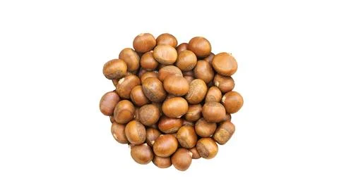 Chestnuts on a white background. Stock Photos