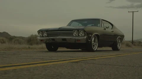 Chevelle Swerving and speeding Vídeo Stock 44598241