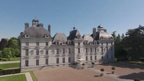 The Cheverny castle by drone Stock Footage 320103634