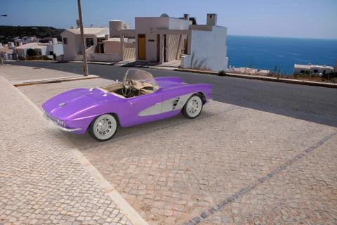 Chevrolet Corvette 1958 库存插图