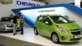 Chevrolet Cruse and Chevrolet Spark on automotive-show HD Footage