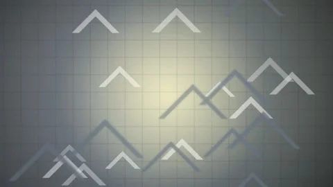 Chevron arrow symbols floating seamless loop motion background Stock Footage 344972166