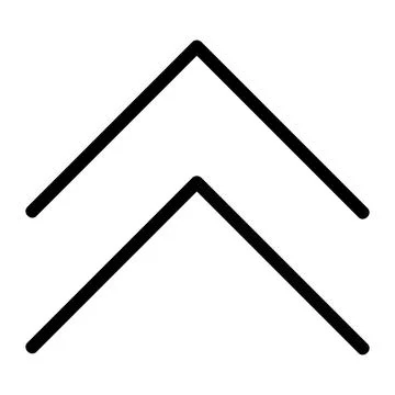 Chevron, up arrow Vector Icon, Lineal style icon Stock Illustration