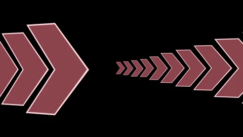 Chevron arrows decreasing in size from left and right toward center backgro.. Stock-Footage 329842153