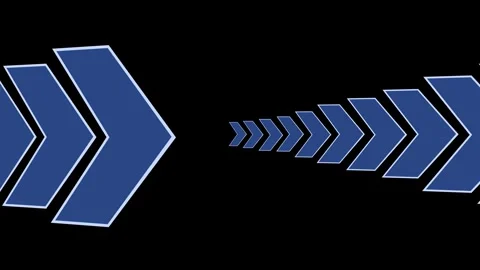 Chevron arrows decreasing in size from left and right toward center backgro.. Stock-Footage 329842166