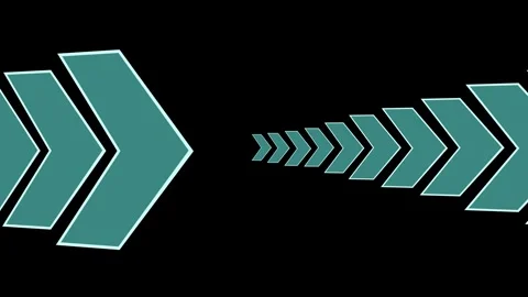 Chevron arrows decreasing in size from left and right toward center backgro.. Stock-Footage 329842174