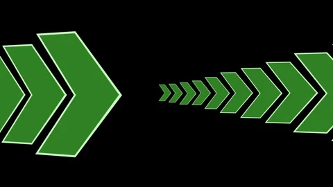 Chevron arrows decreasing in size from left and right toward center backgro.. Stock-Footage 329842189