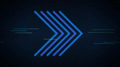 Chevron arrows glowing sequence seamless loop motion background Stock Footage 344972149