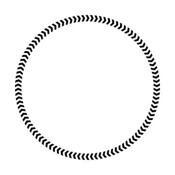 Chevron circle arrow icon. Round arrow frame Stock Illustration