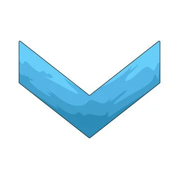 Chevron down illustration Stock Illustration