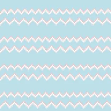Chevron Fair Isle Seamless Pattern Design Illustrazione stock