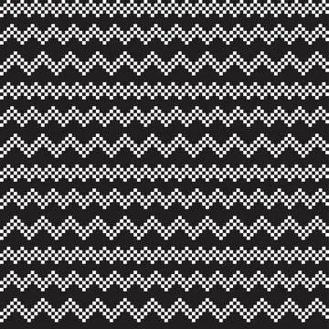 Chevron Fair Isle Seamless Pattern Design 스톡 일러스트