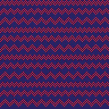 Chevron Fair Isle Seamless Pattern Design Illustrazione stock