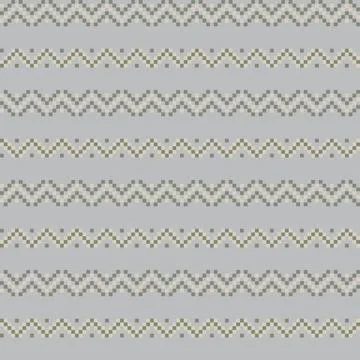 Chevron Fair Isle Seamless Pattern Design Stockillustratie