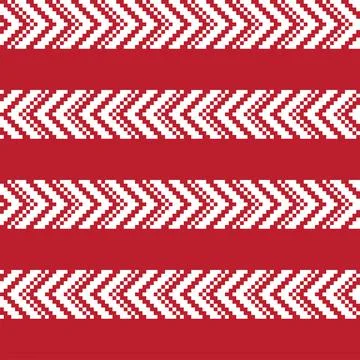 Chevron Fair Isle Seamless Pattern Design Stock Illustration