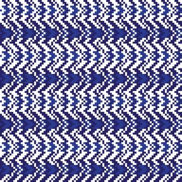 Chevron Fair Isle Seamless Pattern Design 스톡 일러스트