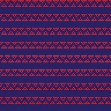 Chevron Fair Isle Seamless Pattern Design 스톡 일러스트