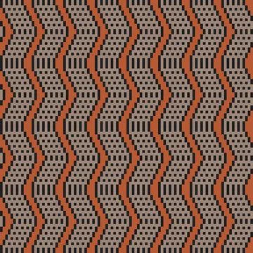 Chevron Fair Isle Seamless Pattern Design 스톡 일러스트