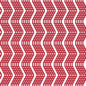 Chevron Fair Isle Seamless Pattern Design Stock Illustration