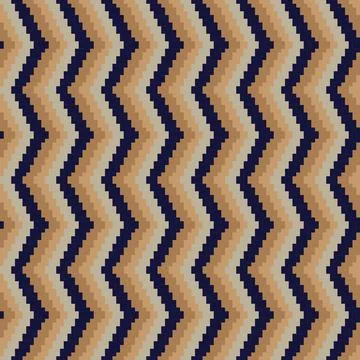 Chevron Fair Isle Seamless Pattern Design Stock Illustration