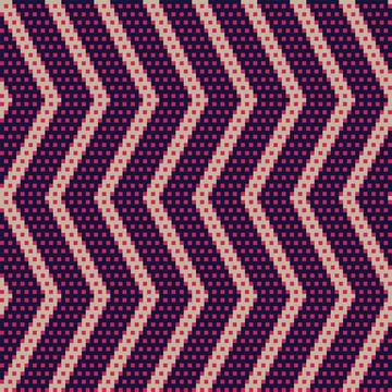 Chevron Fair Isle Seamless Pattern Design 库存插图