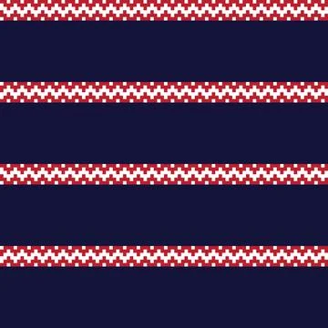 Chevron Fair Isle Seamless Pattern Design 스톡 일러스트