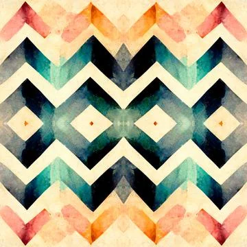 Chevron herringbone zig zag v-shape seamless pattern Stock Illustration