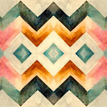 Chevron herringbone zig zag v-shape seamless pattern Stock Illustration