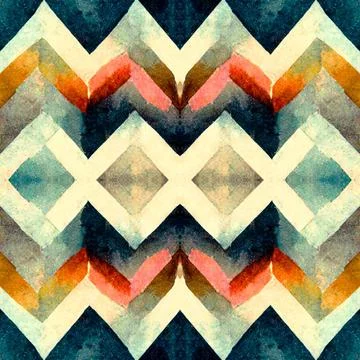 Chevron herringbone zig zag v-shape seamless pattern Illustrazione stock
