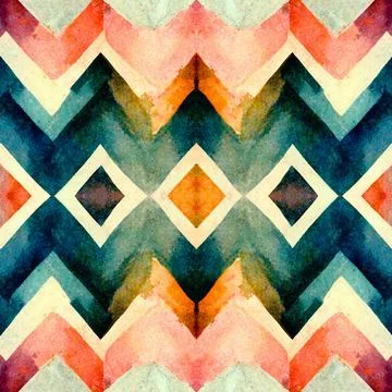 Chevron herringbone zig zag v-shape seamless pattern Stock Illustration