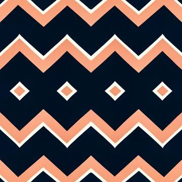 Chevron herringbone zig zag v-shape seamless pattern Stock Illustration