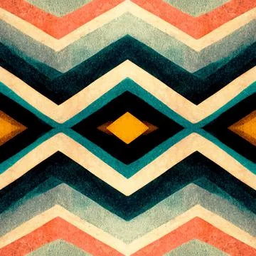 Chevron herringbone zig zag v-shape seamless pattern Illustrazione stock