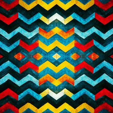 Chevron herringbone zig zag v-shape seamless pattern Illustrazione stock