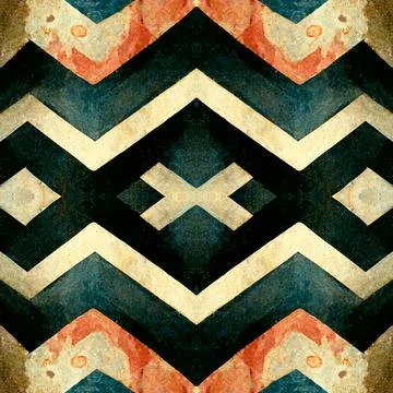 Chevron herringbone zig zag v-shape seamless pattern Stock Illustration