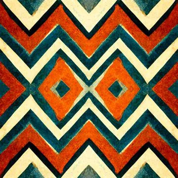 Chevron herringbone zig zag v-shape seamless pattern Stock Illustration