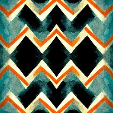 Chevron herringbone zig zag v-shape seamless pattern Illustrazione stock