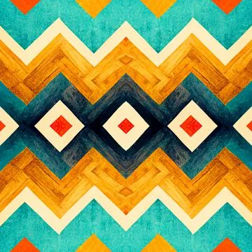 Chevron herringbone zig zag v-shape seamless pattern Stock Illustration