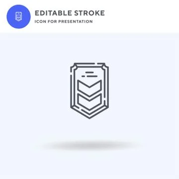Chevron icon vector, filled flat sign, solid pictogram isolated on white, log Stock Illustration