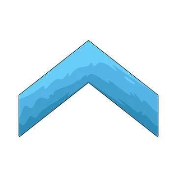 Chevron up illustration Stock Illustration