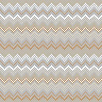 Chevron Knitting Grid seamless pattern design 库存插图