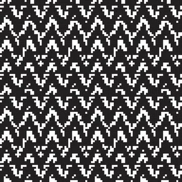 Chevron Knitting seamless pattern design 库存插图