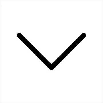 Chevron line icon vector illustration isolated on white background Stock Illustration
