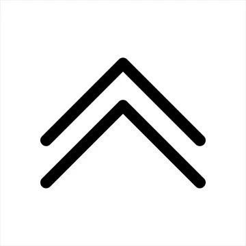 Chevron line icon vector illustration isolated on white background Stock Illustration