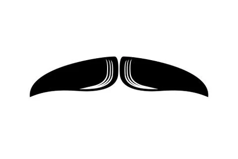 Chevron Moustache Icon Vector Stock Illustration